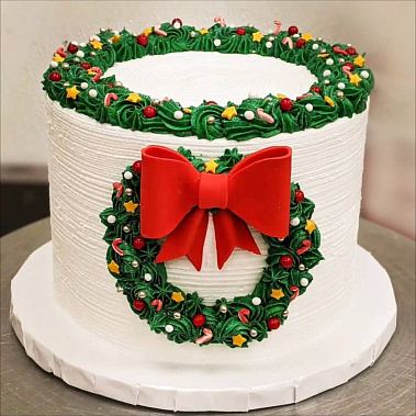 «Рождественский венок» купить - шахты.сладкоежкин.рф