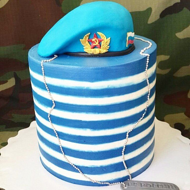 Торт "ВДВ Тельняшка" купить - шахты.сладкоежкин.рф