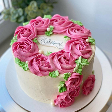 "Розовый венок" купить - шахты.сладкоежкин.рф